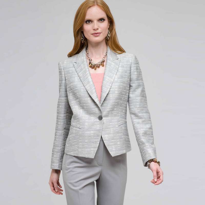Notch Collar Jacket, Slate Multi, large image number 0