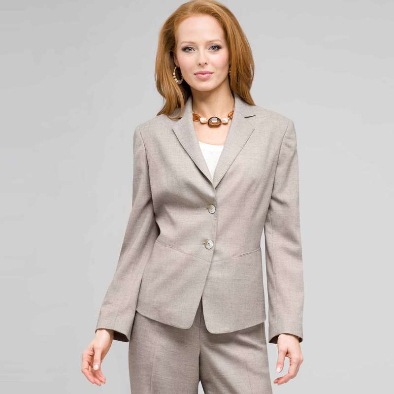 2 Button Front Jacket, Stone Multi, large image number 0